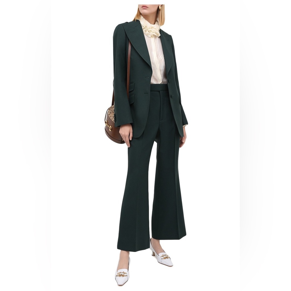 SOLD NWT Gucci Green Flare Pants